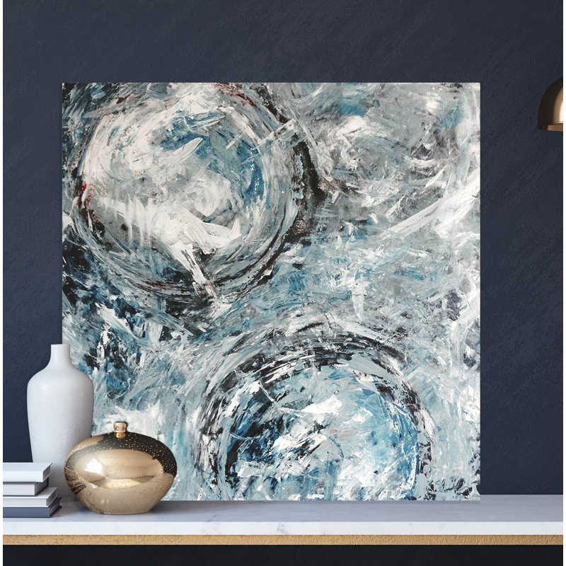 «Aqua Azul I» par John Beard - reproduction d'artiste sur toile, H 40 po x l 40 po x p 1,5 po