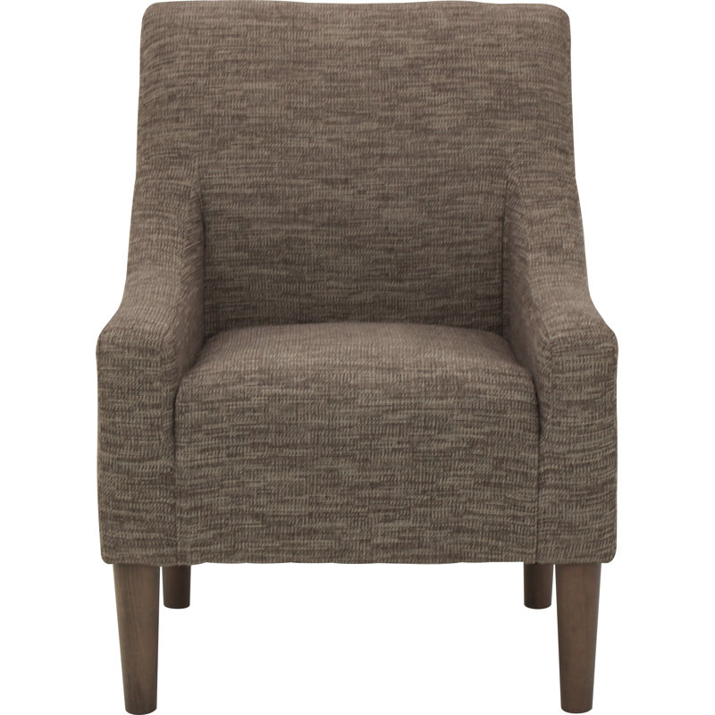 Shea Fabric Upholstered Armchair, Hampden Mocha Polyester Blend