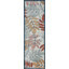 Tapis floral transitionnel gris Gilda-591702479