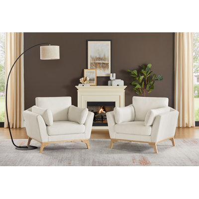 Ensemble de 2 fauteuils rembourrés