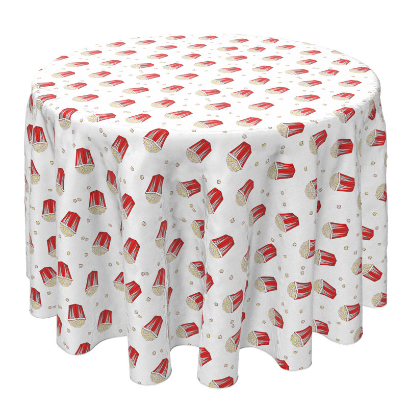 Round Cotton Twill Tablecloth