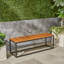 Banc industriel en bois et métal-952050870