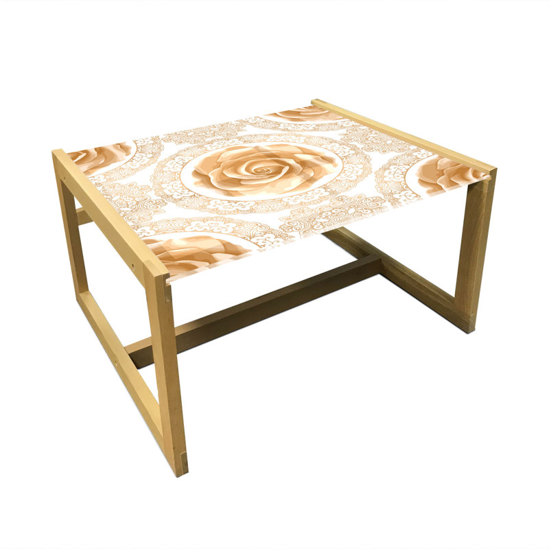 Jagdesh Trestle Coffee Table, 40cm H x 74cm W x 62cm D