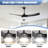 52 Inch Modern Ceiling Fan With 18W Led Light And Remote Control 3 Abs Blades Dc Motor For Bedroom Living Roon-1455845115-1455845114