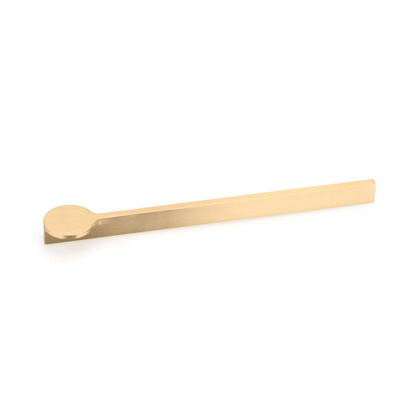 Metal Bar Pull, 10 1/8", Brushed Gold