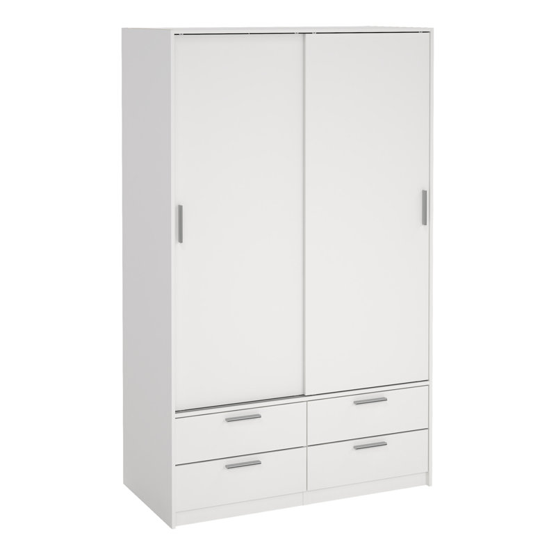 Raylinn 2 Door Manufactured Wood Wardrobe