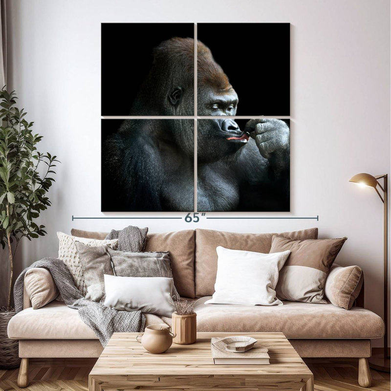 Brampt Relaxing Gorilla, 50'' H x 50'' W