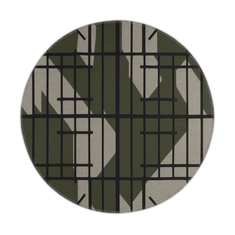 Camo Nexus Indoor And Outdoor Area Rug, Round 5'