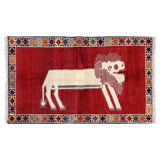 One-of-a-Kind 3'7'' X 6'2'' New Age in Red