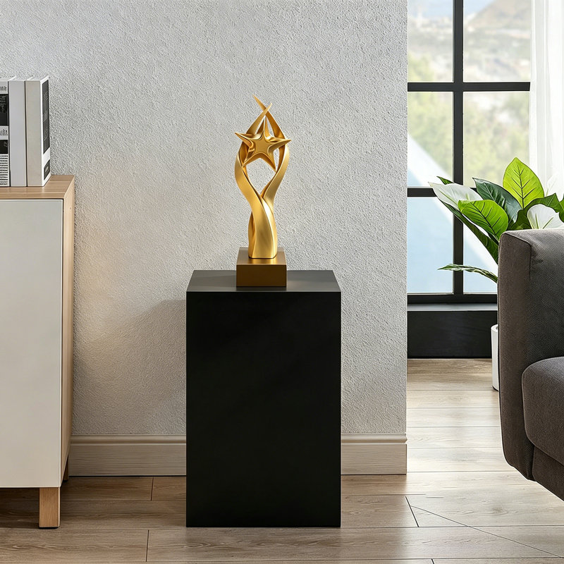Présentoir en acrylique de 12 po x 12 po x 19 po, socle transparent pour objets de collection et figurines