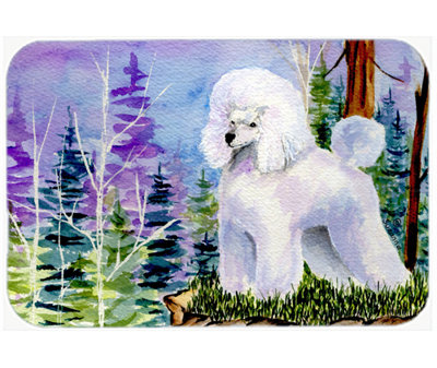 Planche à découper en verre caniche