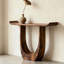 Console en bois massif de style ancien