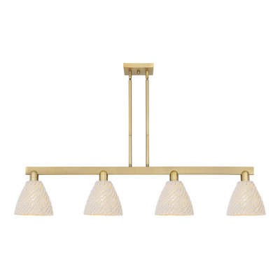 Luminaire suspendu pour îlot de cuisine 4 lumières Guildford