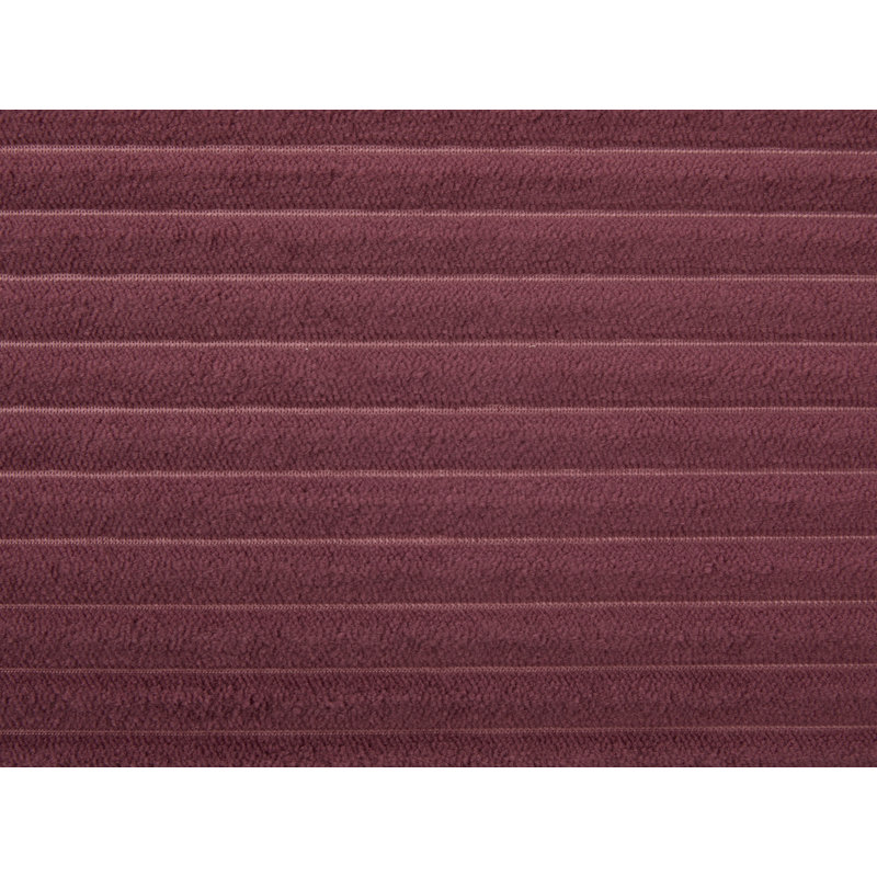 Sectional Sofa With Ottoman, Rose Red Corduroy