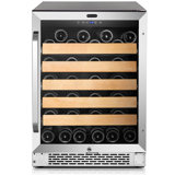 Whynter 24'' width 54 Bottle Single Zone Built-In Wine Refrigerator