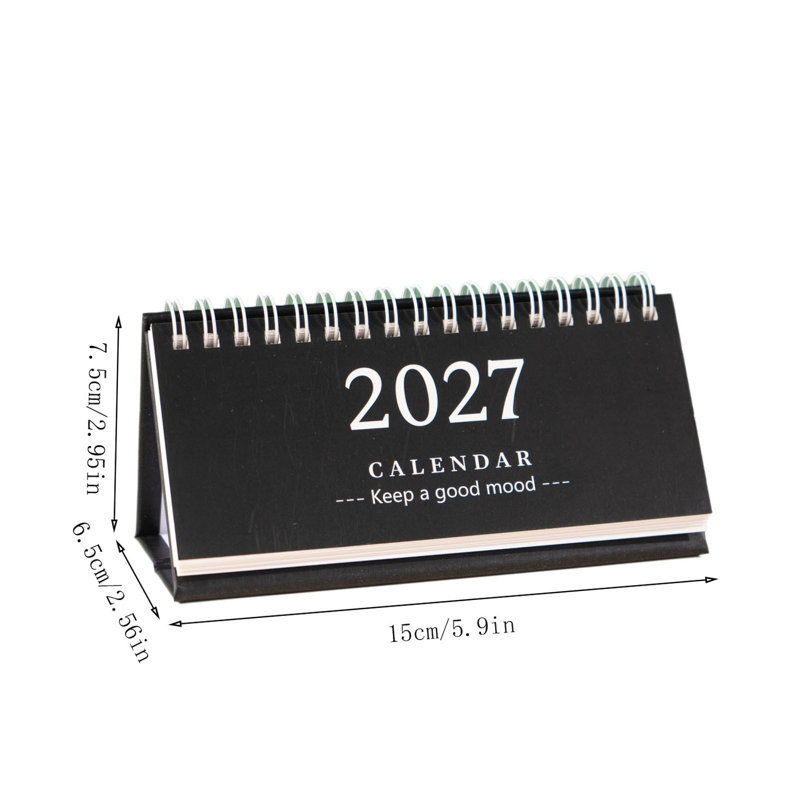 Calendrier de l'Avent, calendrier de bureau, décoration, carnet de notes pour la planification, calendrier, Black