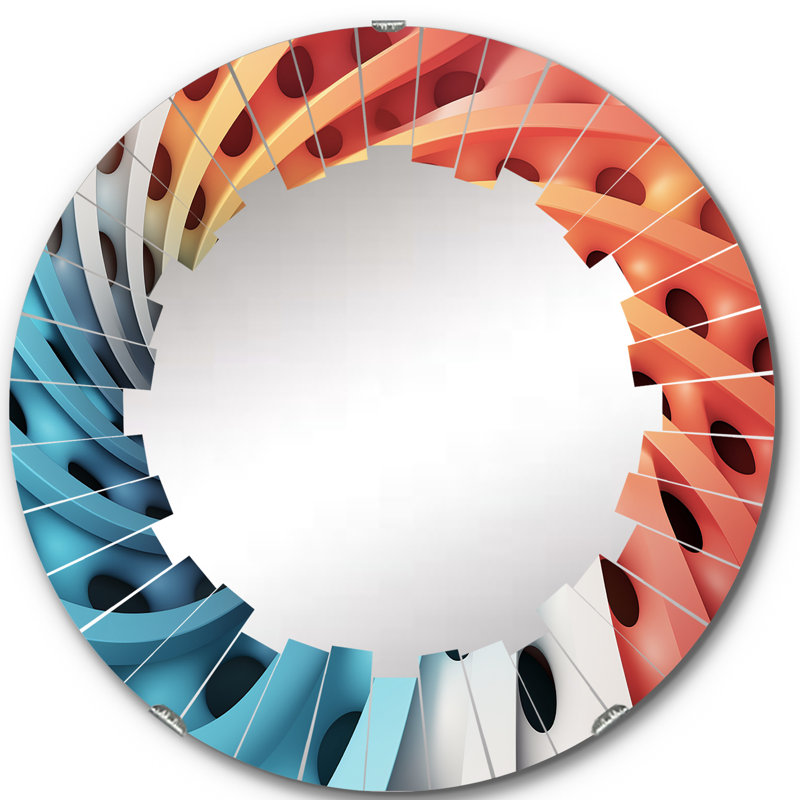Grammerson - Miroir mural moderne rond, 24 po x 24 po