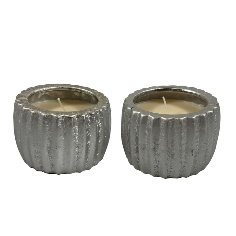 Pots à bougie parfumés floraux, 6 oz, 2 bougies