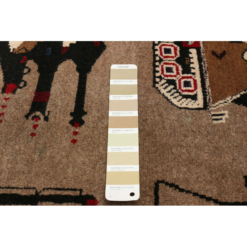 Tapis brun clair Rare War 3 pi 0 po x 4 pi 6 po