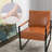 24.6" Wide Minimalist Soft Cushioned Back Upholstered Sled Base Arm Accent Chair (Set of 9)-130551620