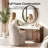 Modern Upholstered Chenille Swivel Barrel Dining Chair-1233120638-1225387533