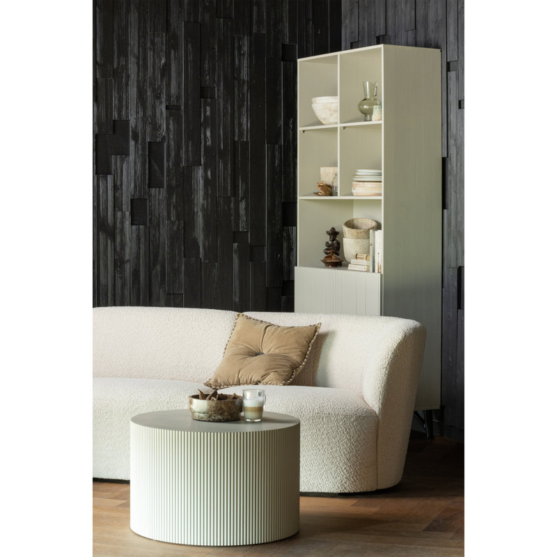 Sanne Block Coffee Table, Antique Beige