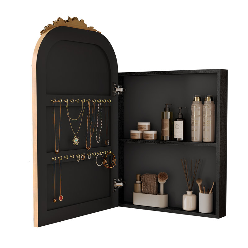 Armoires à pharmacie avec rangement, miroir en bois aggloméré et salle de bain