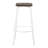 Industrial Bar Stool Set with Built-in Footrest
