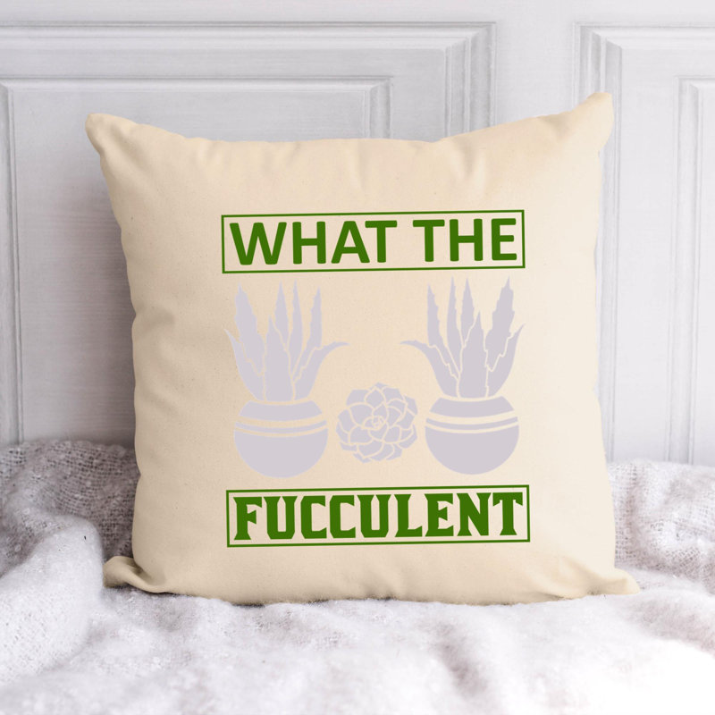 «Garden Lover» - Citation 99 - Coussin décoratif inclus, H 16 po x l 16 po