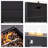Rectangle Concrete Propane Fire Pit Table with Hidden Fuel Tank
