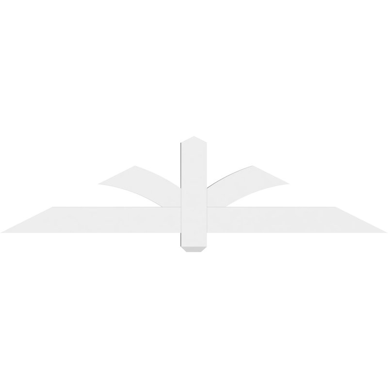 Support pour pignon en PVC Redmond, H 15 po x l 60 po (pas: 6/12), P 2 po x F 4 po
