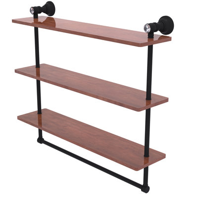 Étagère murale en bois massif 3 pièces Freyja