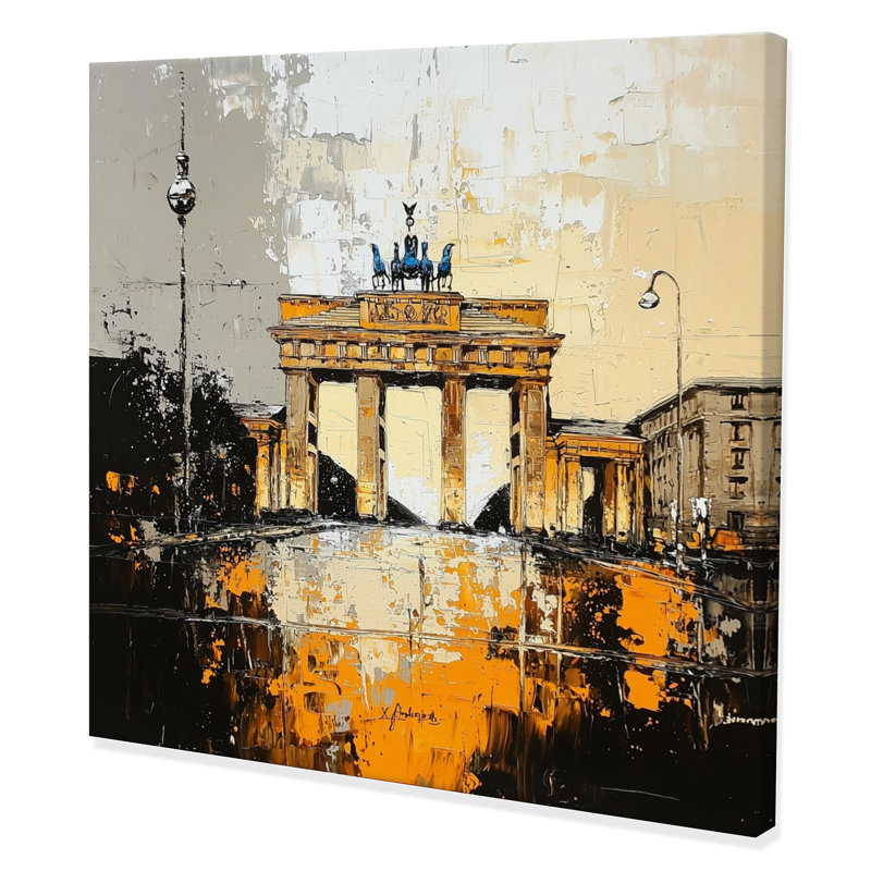 Porte de Brandebourg - décoration murale de Berlin, 30" H x 30" W, Wrapped Canvas, Does Not Apply