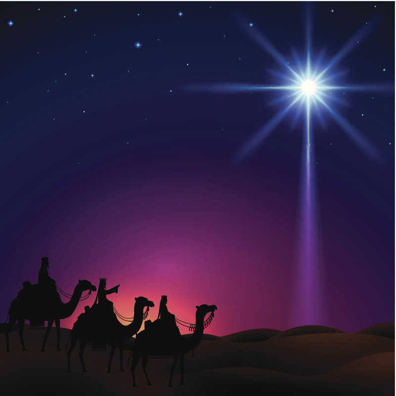 Three Wise Men by Djahan - Wrapped Canvas Print, 76cm H x 76cm W x 3.8cm D