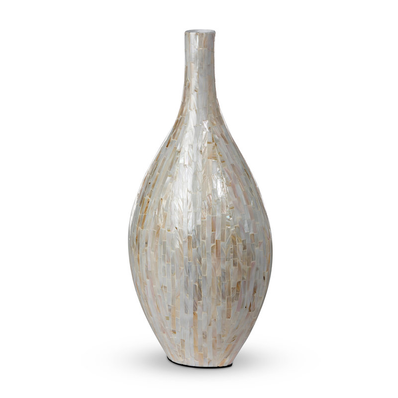 Capraia Coast Mosaic Vessel, Mother Of Pearl