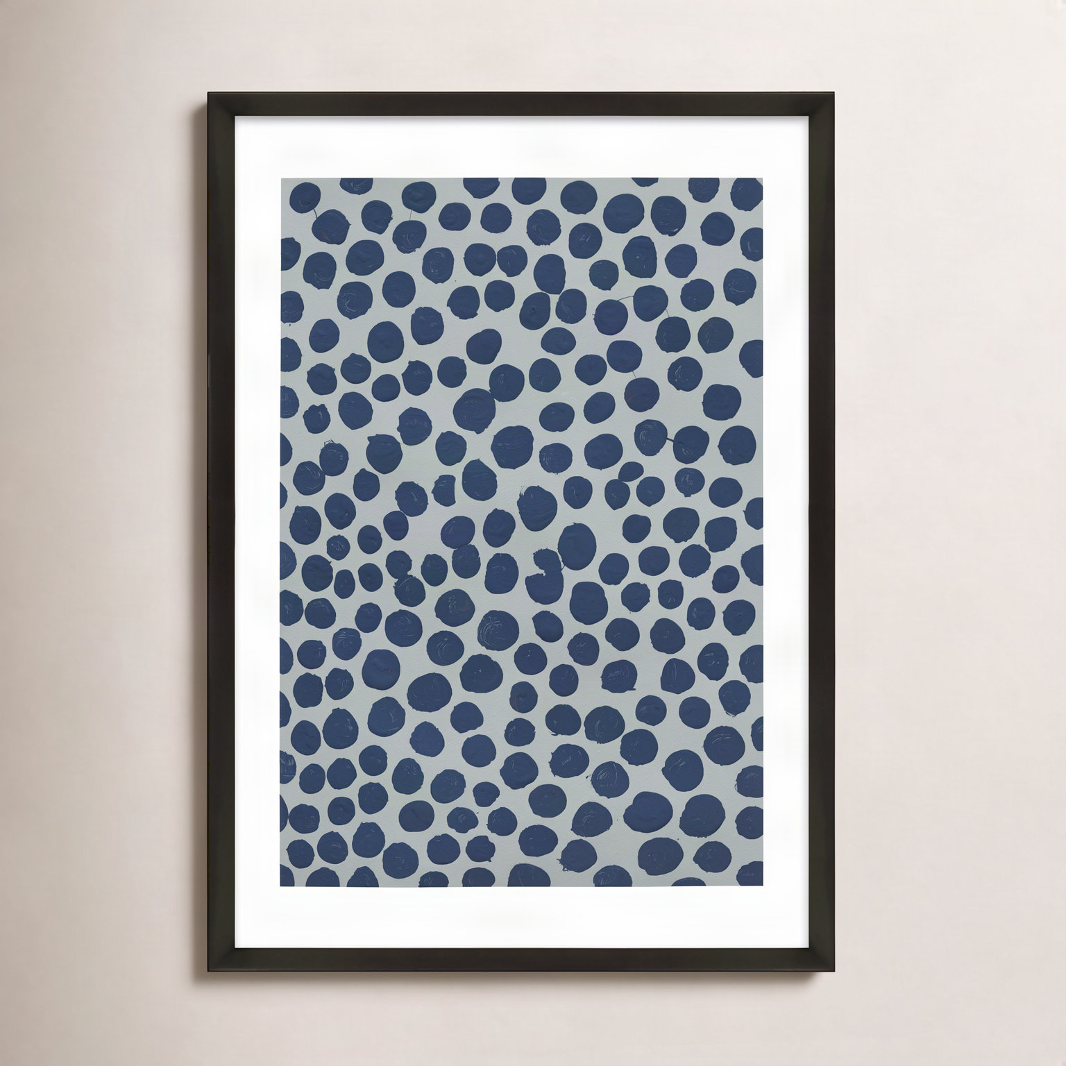 Blackberry On Gray by Michela Sorrentino, 30" H x 21" W x 1.25" D, Black