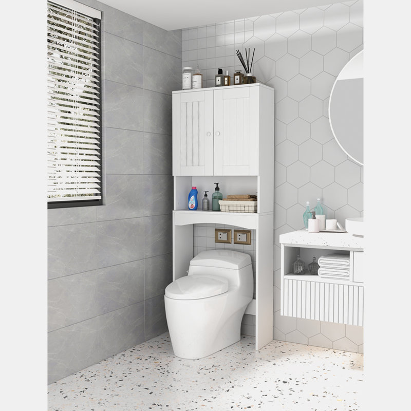 Tablette de salle de bain Neshama, Blanc
