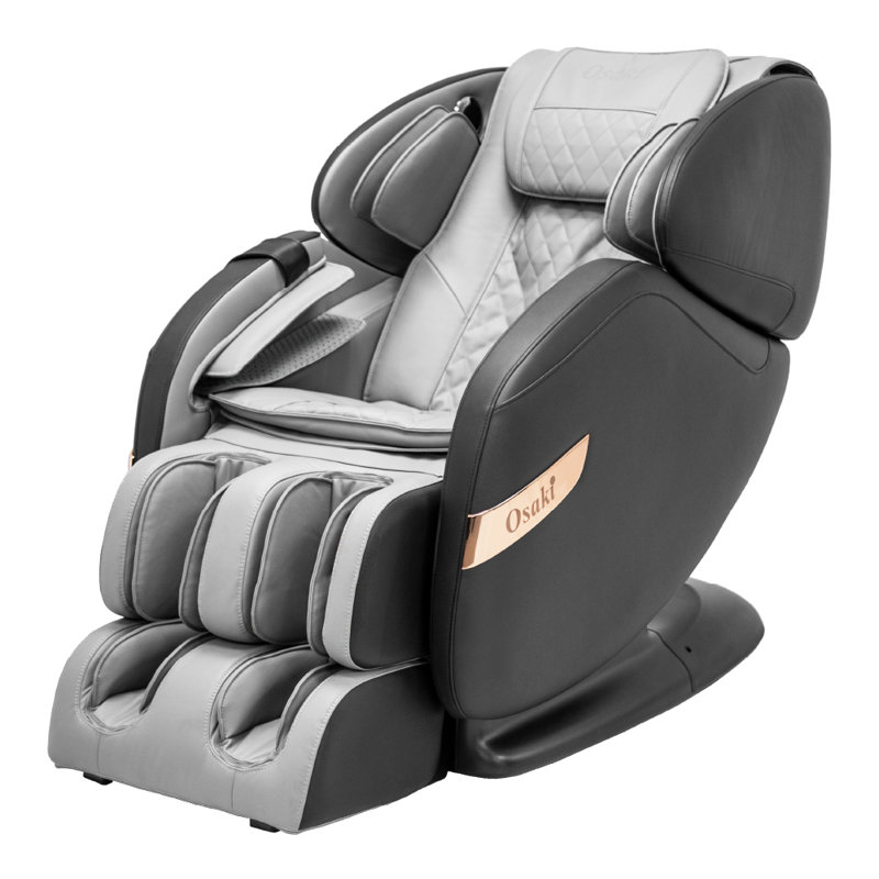 Fauteuil de massage Titan OS-Champ, Similicuir noir / gris