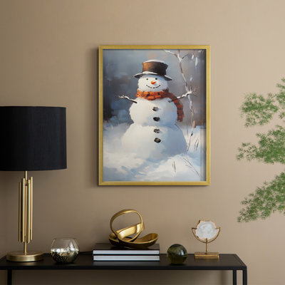 «Christmas Holiday Art», série 2-LXI, reproduction encadrée - bois massif