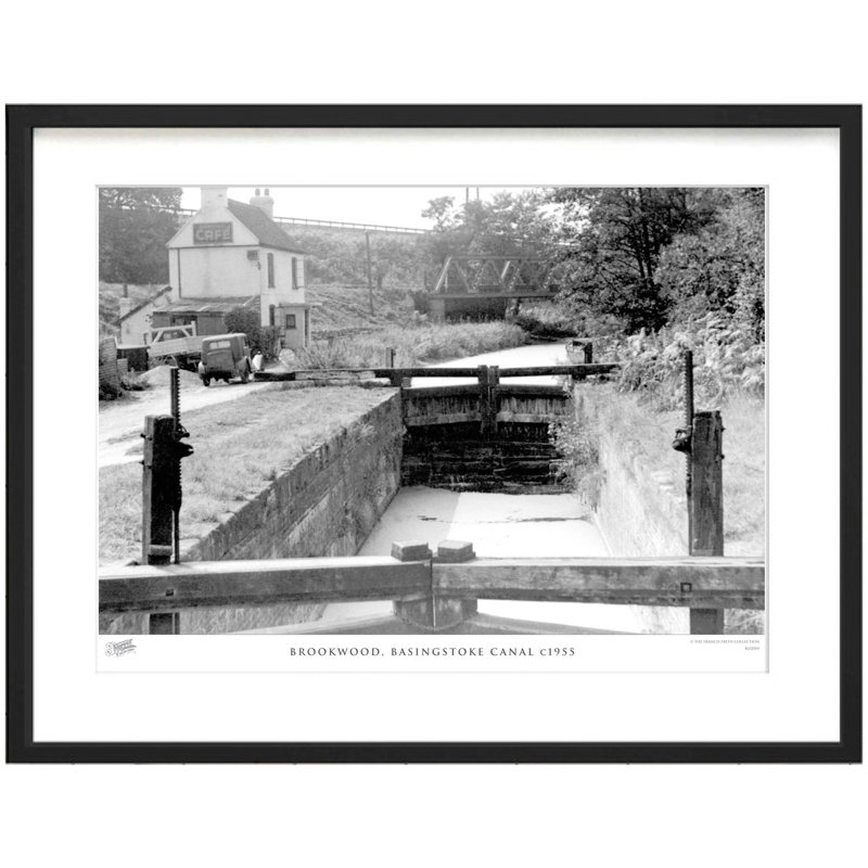 Brookwood, Basingstoke Canal C1955 by Francis Frith - Single Picture Frame Print, 28cm H x 36cm W x 2.3cm D