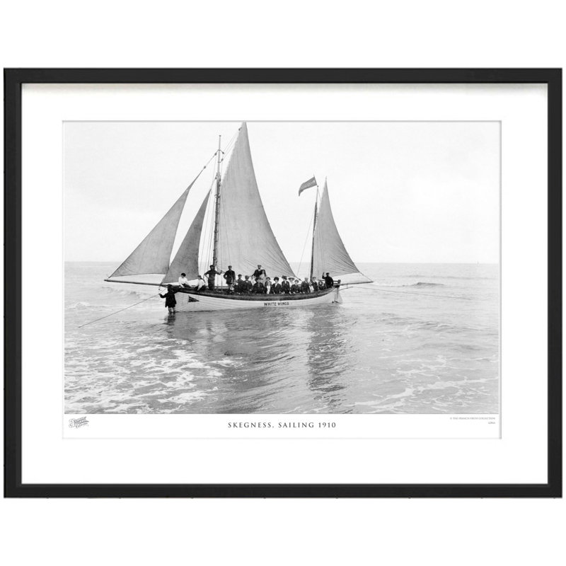 Skegness, Sailing 1910 - Single Picture Frame Print, 63.3cm H x 83.5cm W x 2.3cm D