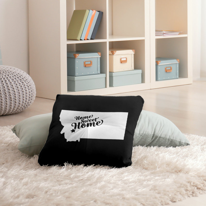 Coussin Sweet Home, Butte, 26 po x 26 po, Mauve
