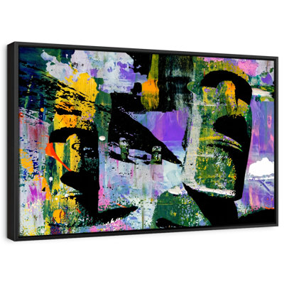 Moai II, reproduction sur toile