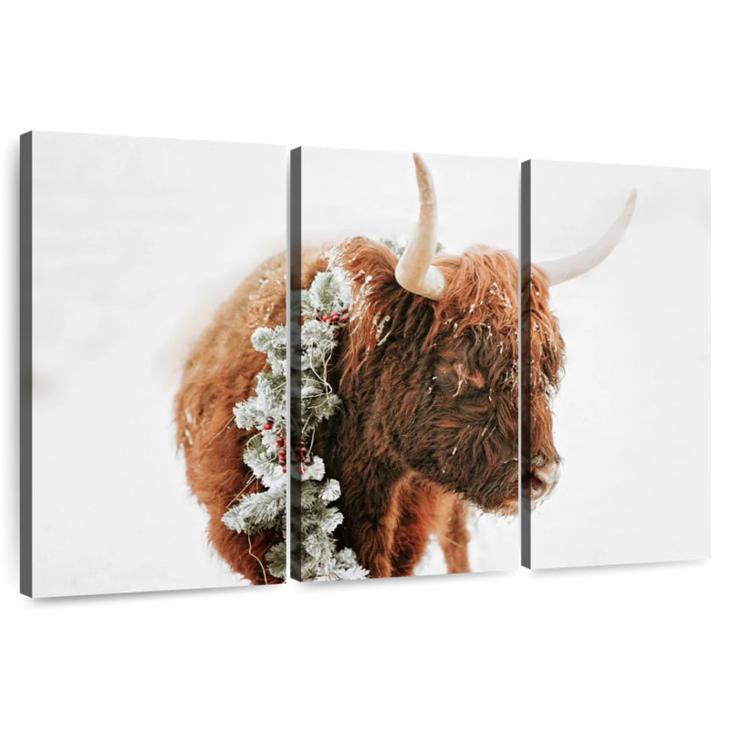 Brampt Christmas Cow, 32" H x 50" W