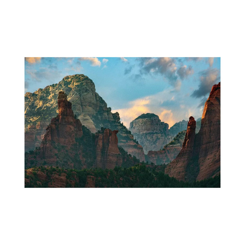 Mountains, Red Rock-Secret Mountain Wilderness, Arizona II 1 Piece Wrapped Canvas Wall Art