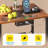 Nightstand With 2 Fabric Drawers,modern Bedside Table With Power Outlets,everyday Side Table With Led Light Strip,end Table With A Large Storage Shelf-1613280529