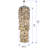 3 - Light Dimmable Tiered Chandelier-737844399