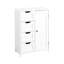 Armoire de rangement pour salle de bain blanche