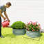 Ensemble de 2 lits surélevés en acier pour jardin-673405489