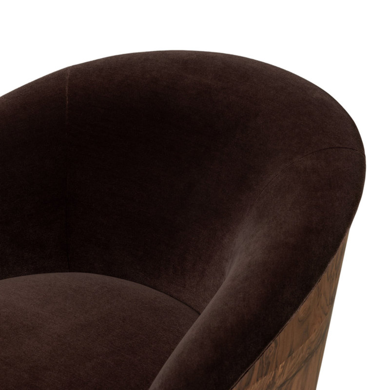 Rainey Swivel Chair, Monte Chocolate